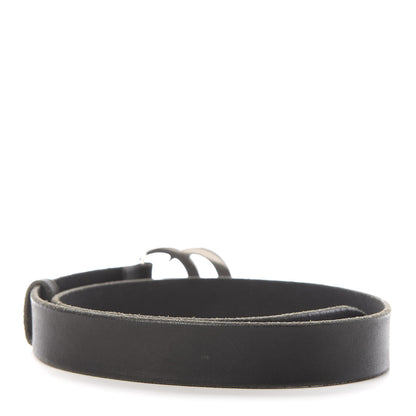 Gucci Cuoio Toscano Nickel Double G 30mm Belt 75 30 Black 2 of 5