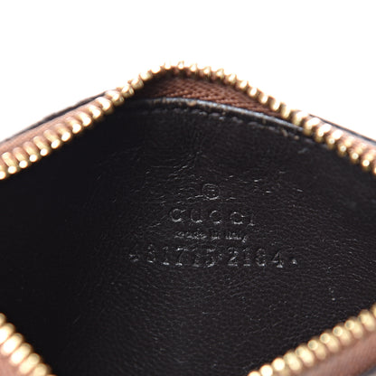 Gucci GG Supreme Monogram Coin Case Card Holder Brown 5 of 8