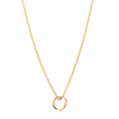 Cartier 18K Pink Yellow White Gold Baby Trinity Pendant Necklace 1 of 5