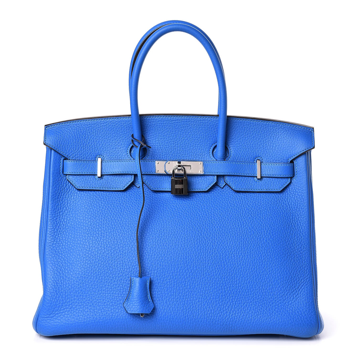 Hermes Taurillon Clemence Birkin 35 Bleu Hydra 1 of 11