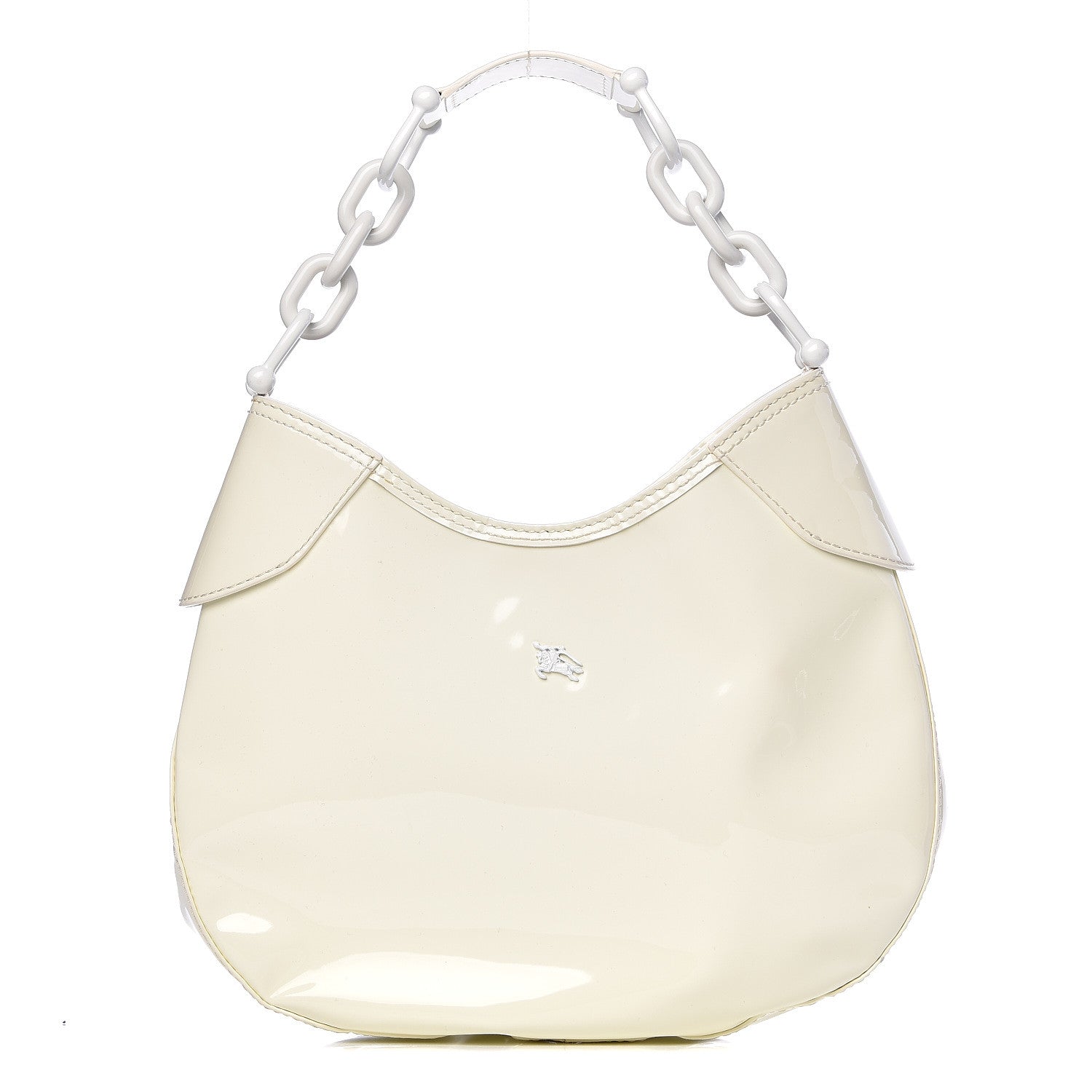 Burberry Patent Chain Hobo White 1 of 13