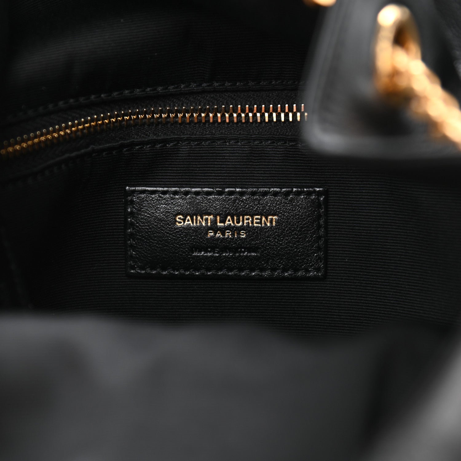 Saint Laurent Lambskin Matelasse Monogram Joe Backpack Black 6 of 10