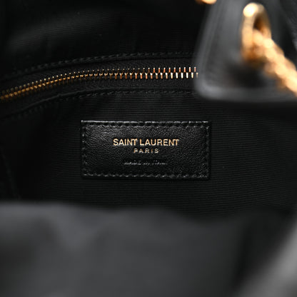 Saint Laurent Lambskin Matelasse Monogram Joe Backpack Black 6 of 10
