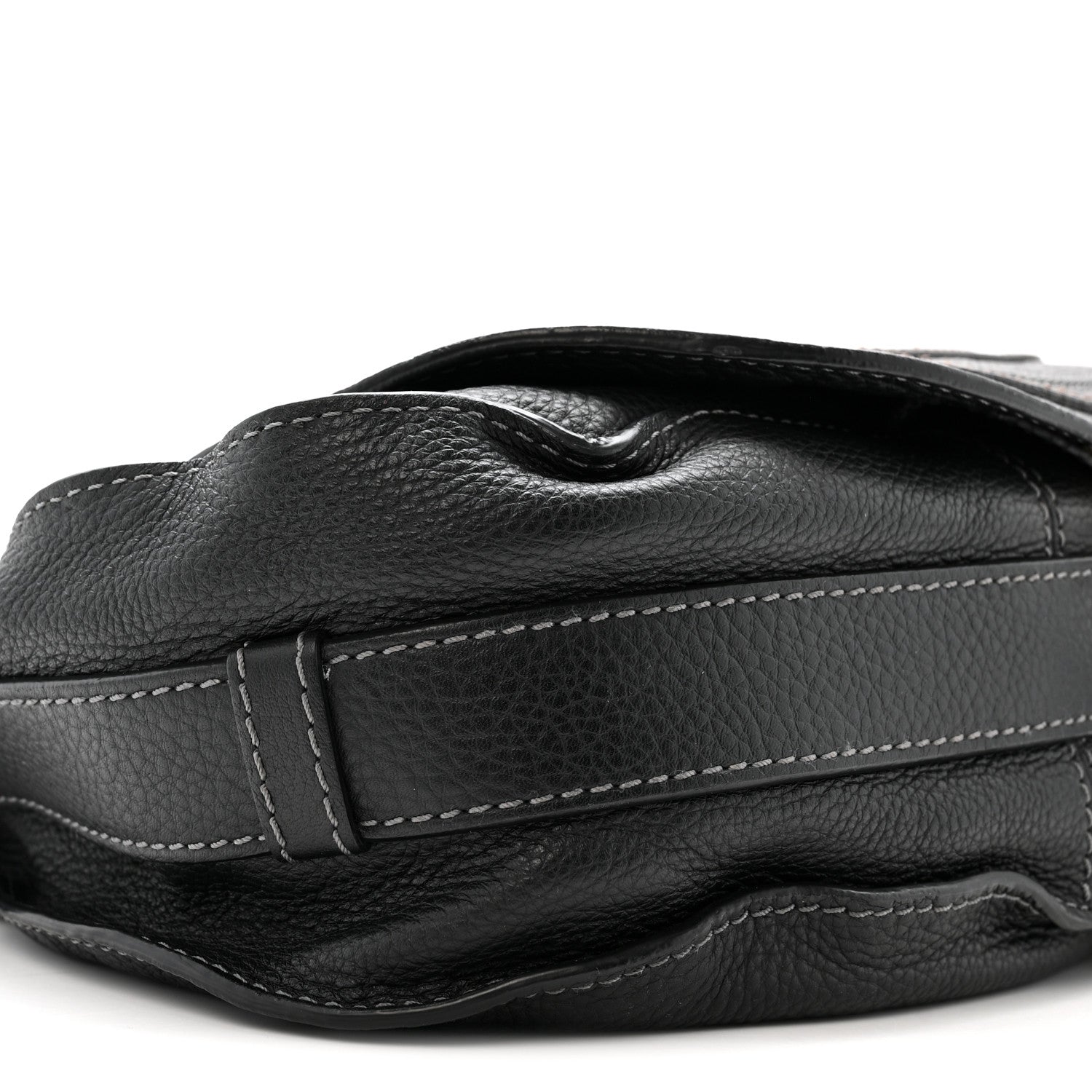 Chloe Grained Calfskin Medium Marcie Saddle Bag Black 9 of 19