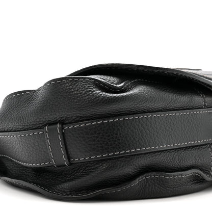 Chloe Grained Calfskin Medium Marcie Saddle Bag Black 9 of 19