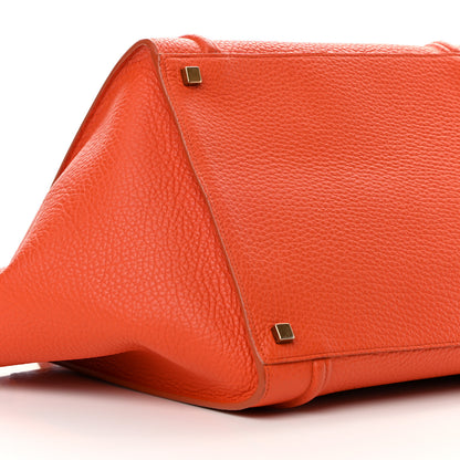 Celine Grained Calfskin Medium Phantom Luggage Burnt Orange 10 of 15