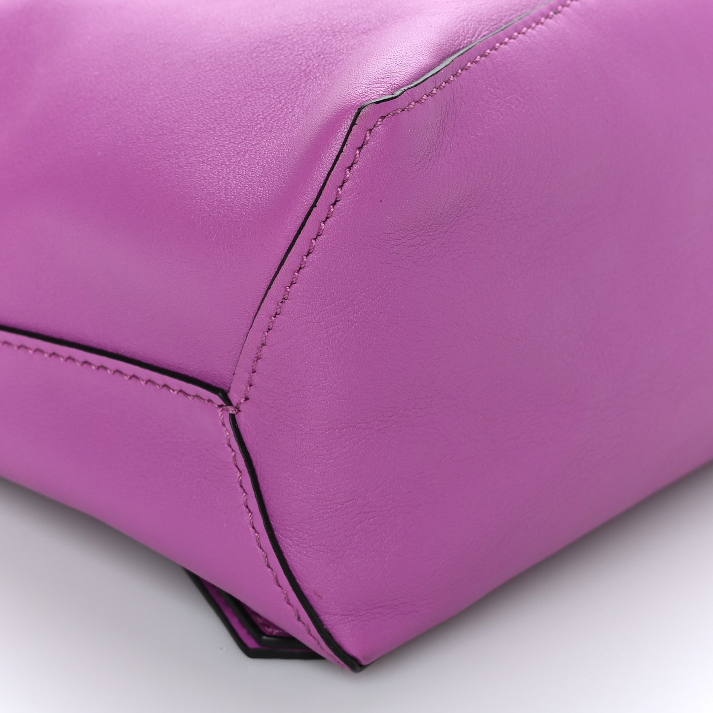 Calfskin Puzzle Hobo Bright Purple