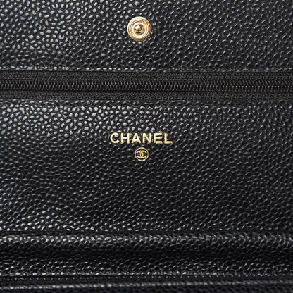 Chanel Caviar Quilted Wallet On Chain WOC Black 8 of 12