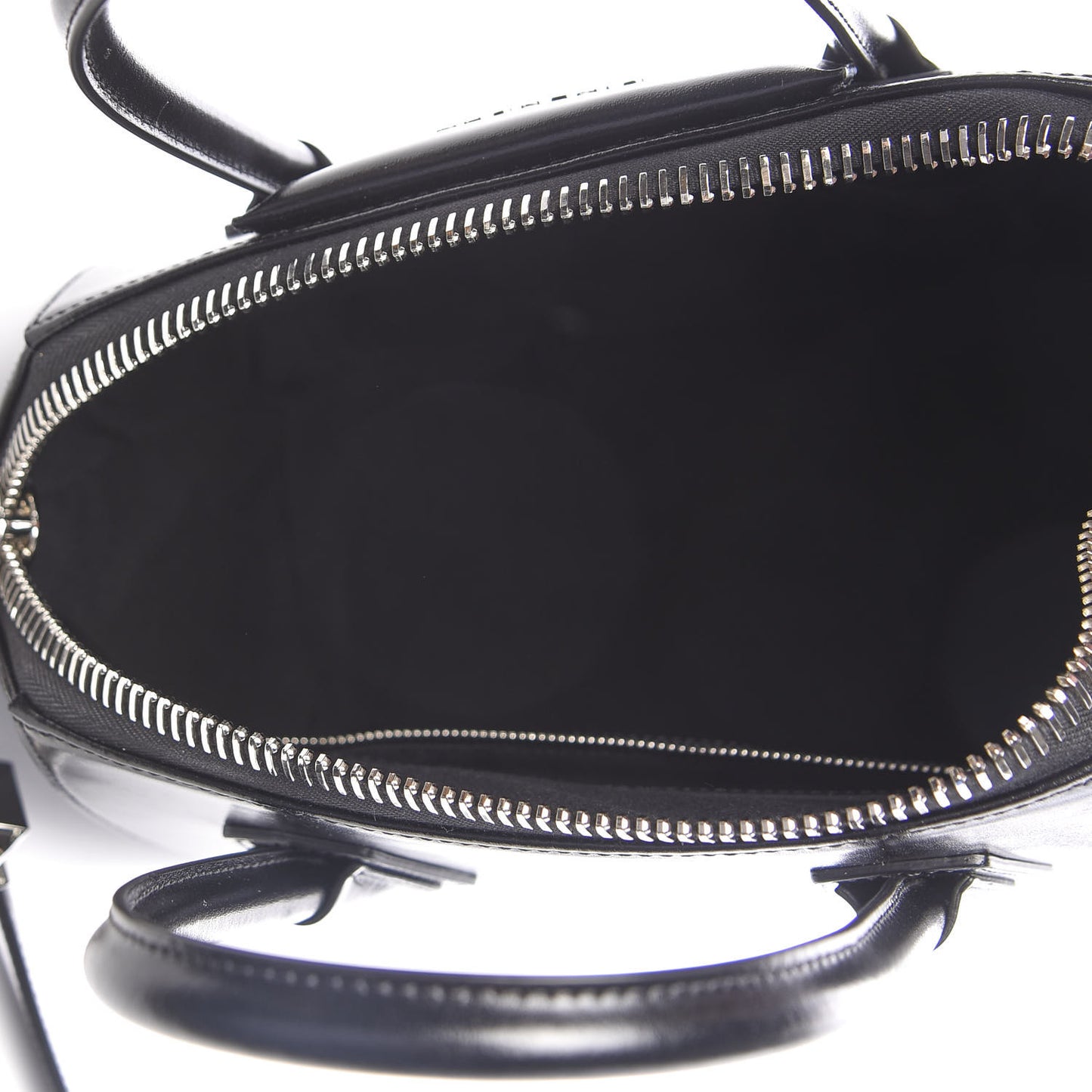 Shiny Lord Calfskin Small Antigona Black