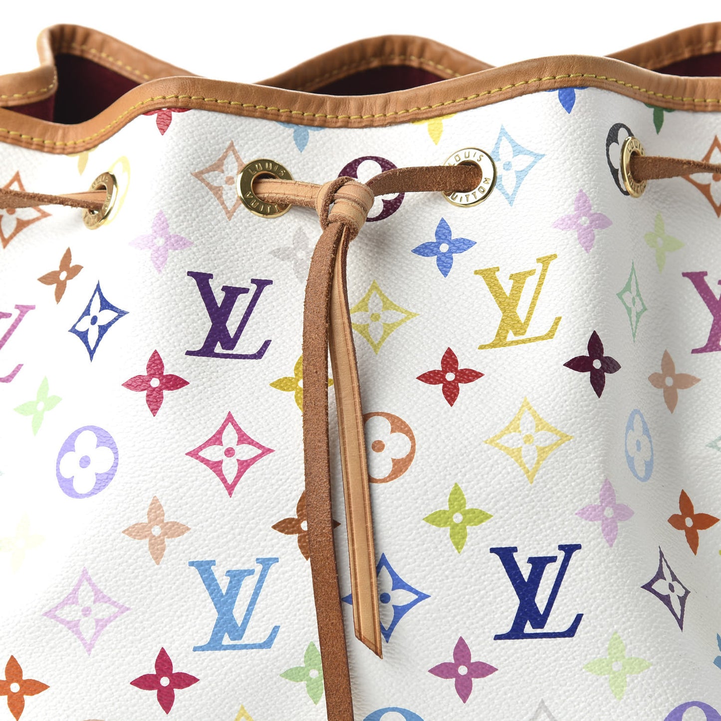 Monogram Multicolor Petit Noe White