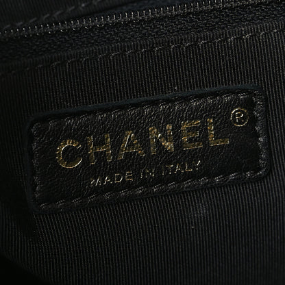 Chanel Calfskin Stitched Large Chevron Chic Shopping Bag Black 6 of 11