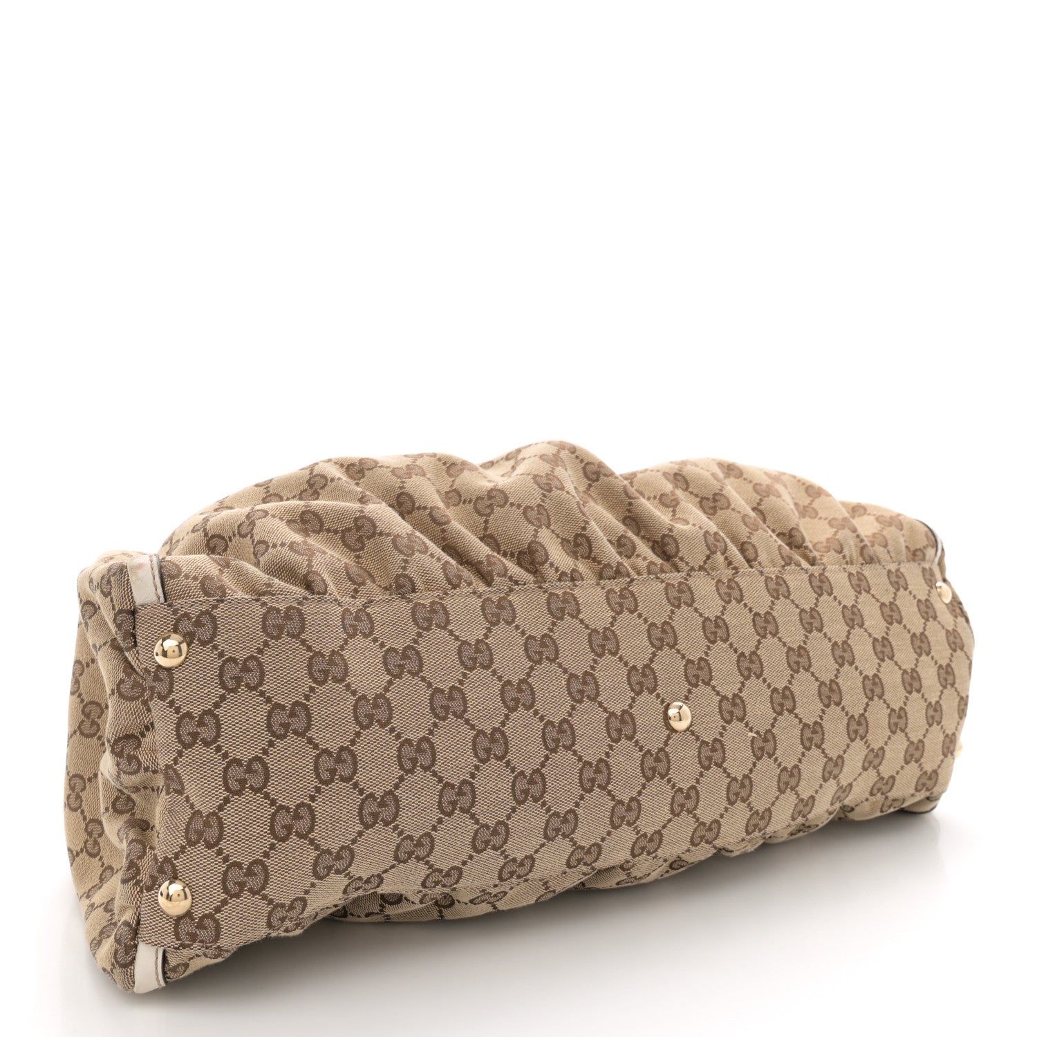 Gucci Monogram Large D Gold Ring Hobo Off White 4 of 13