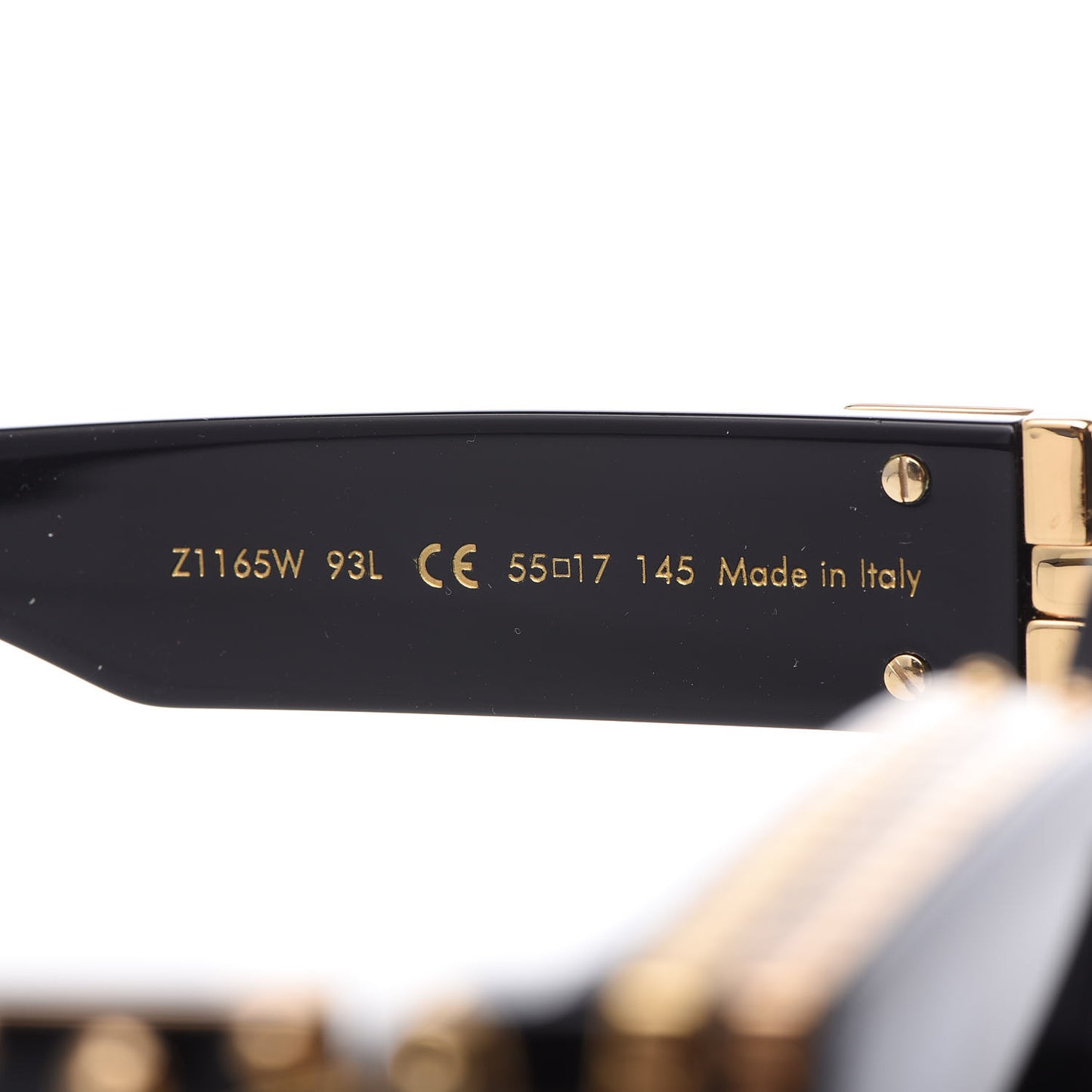 Acetate 1.1 Millionaires Sunglasses Z1165W Black