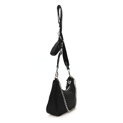 Prada Nylon Re-Edition 2005 Shoulder Bag Black 3 of 12