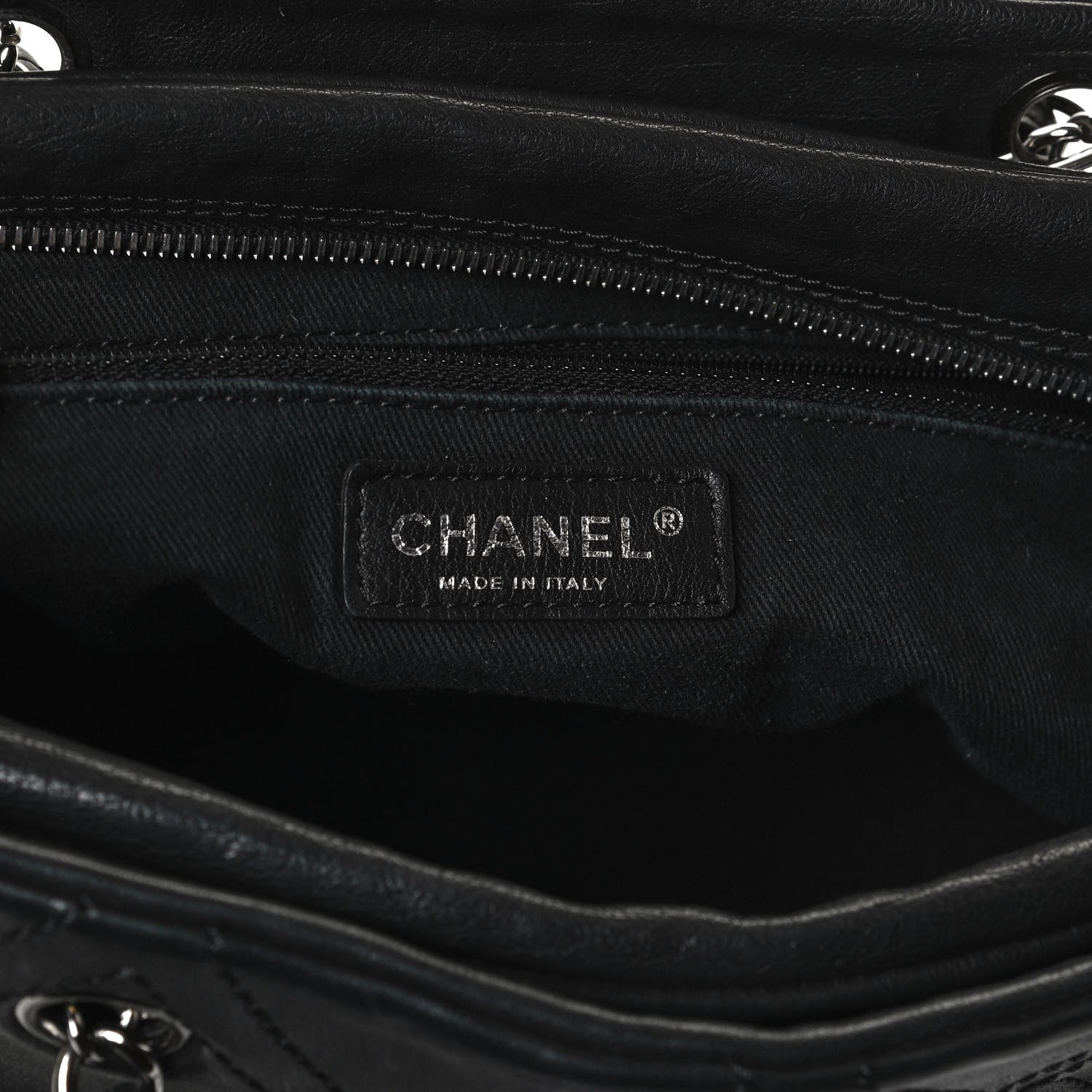 Chanel Calfskin Small Diamond Stitch Tote Black 6 of 10