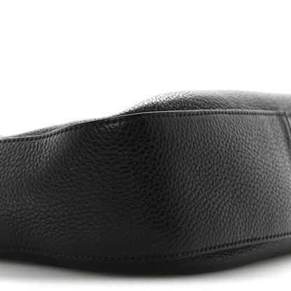 Prada Vitello Phenix Zippered Messenger Hobo Black 9 of 16