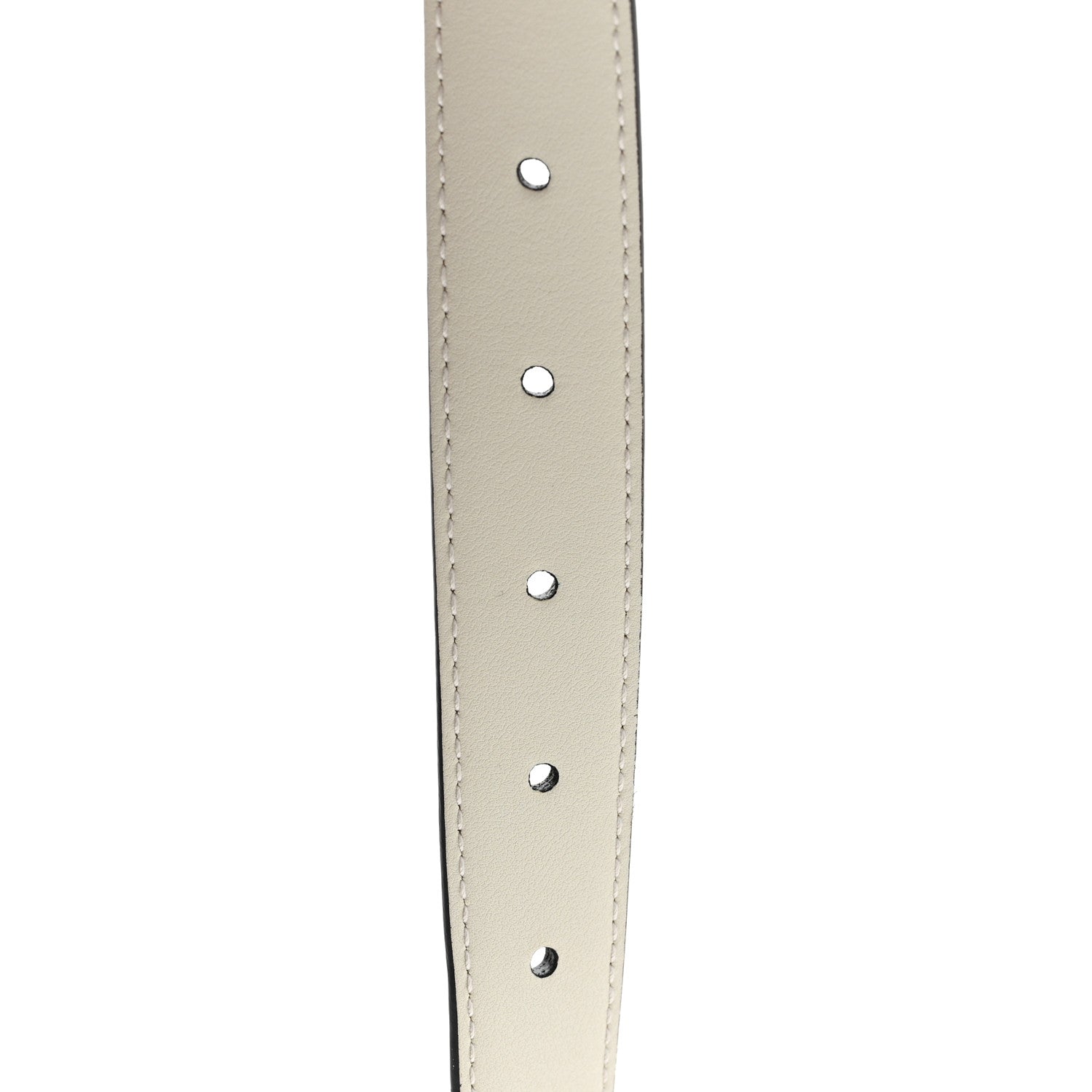Gucci Plutone Calfskin Round Interlocking G Belt  100 40 Mystic White 4 of 4