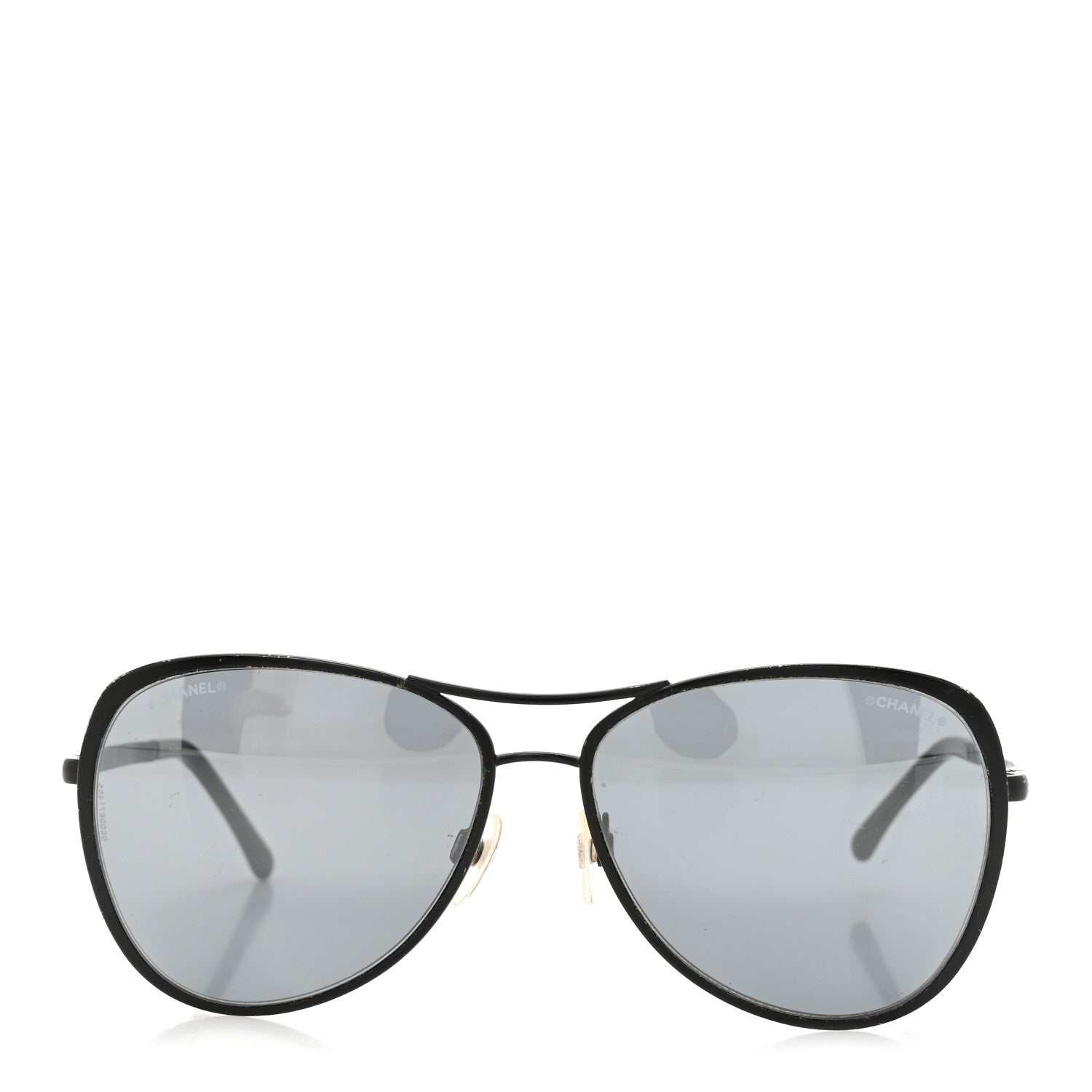 Chanel Pilot Summer Aviator Sunglasses 4223 Black 2 of 8