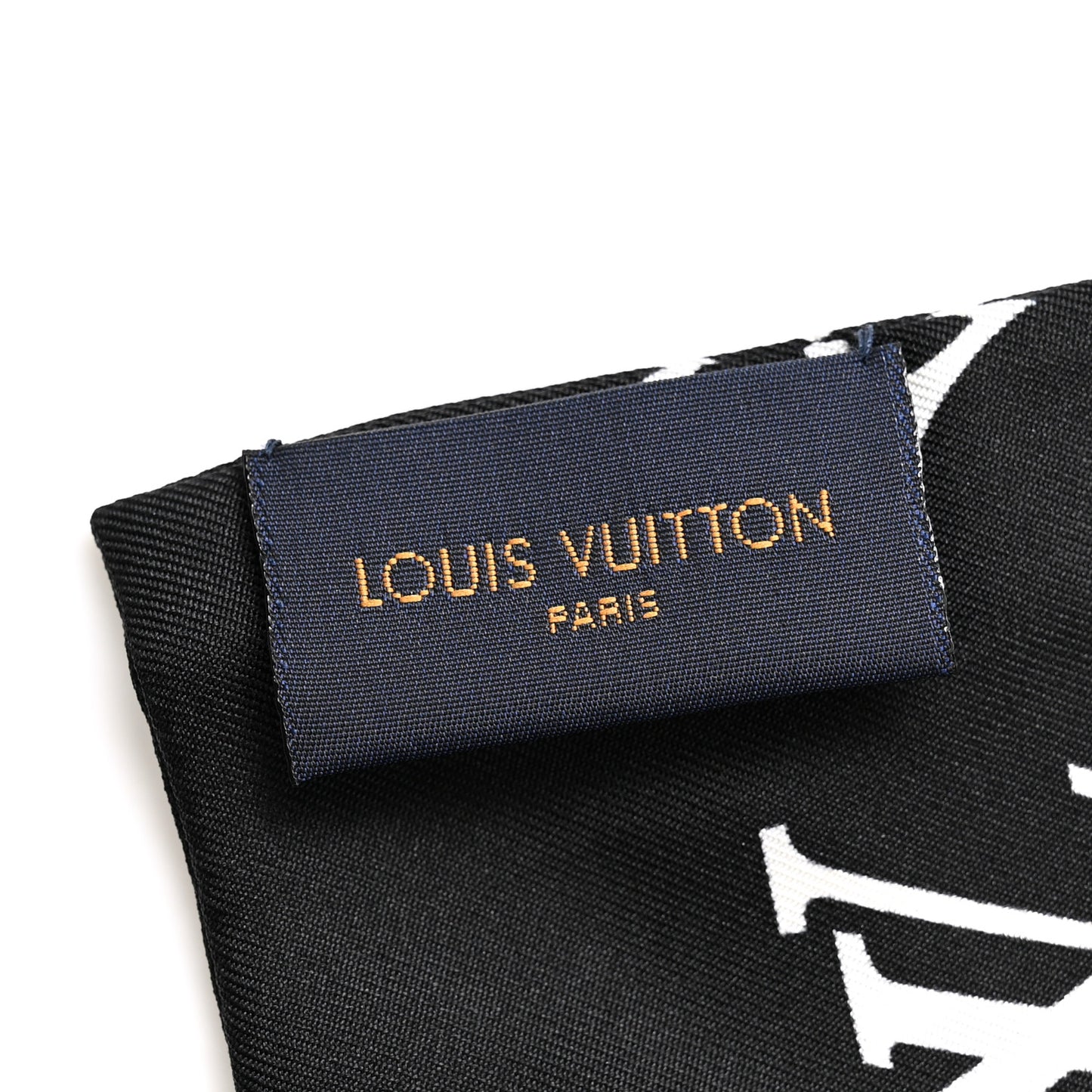 Silk Monogram Confidential Bandeau Black