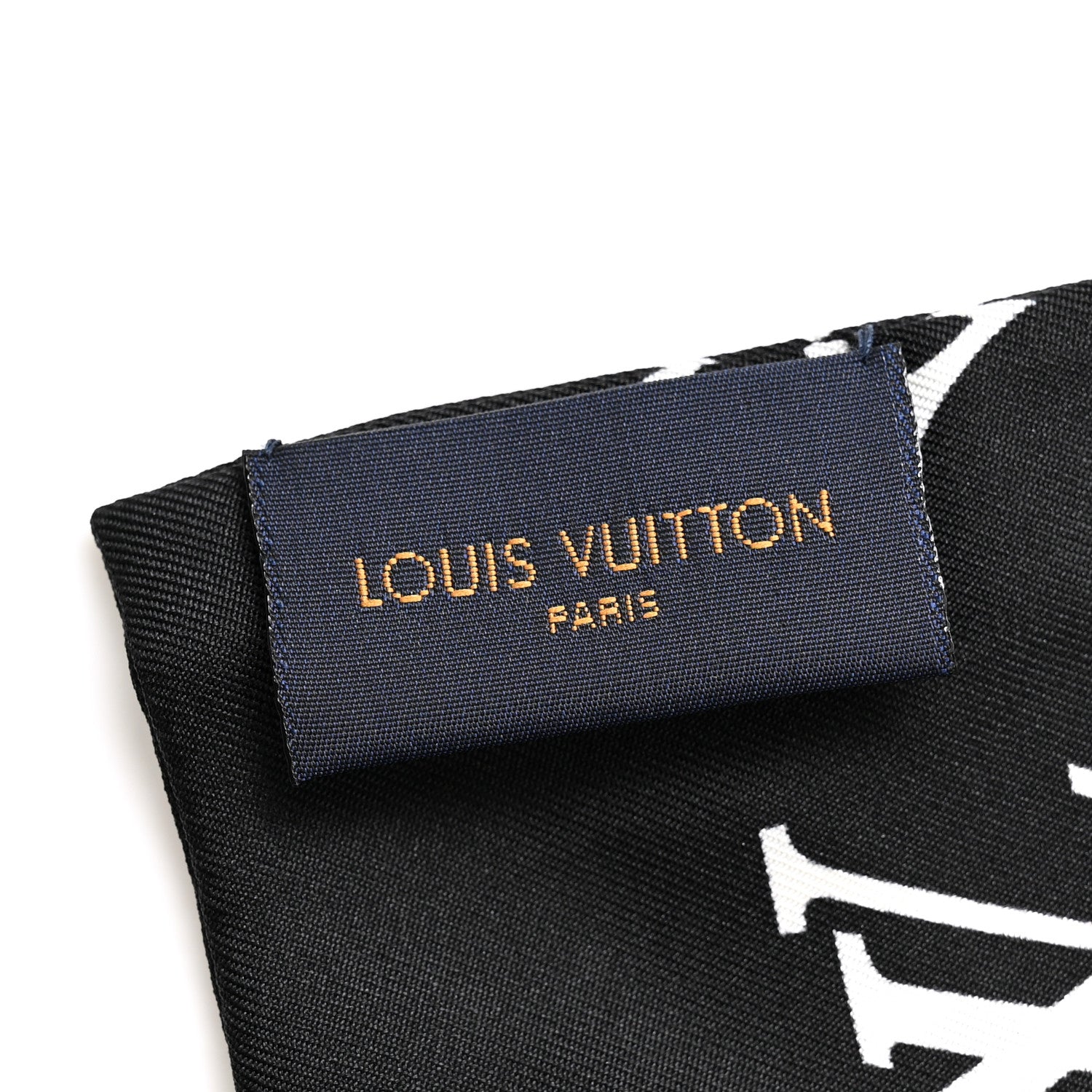 Louis Vuitton Silk Monogram Confidential Bandeau Black 3 of 3