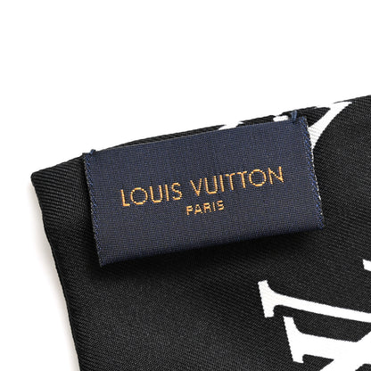 Louis Vuitton Silk Monogram Confidential Bandeau Black 3 of 3