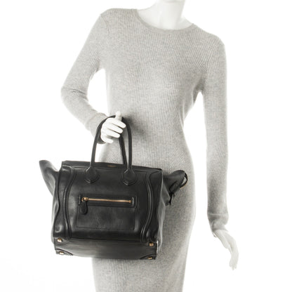 Celine Smooth Calfskin Mini Luggage Black 2 of 8
