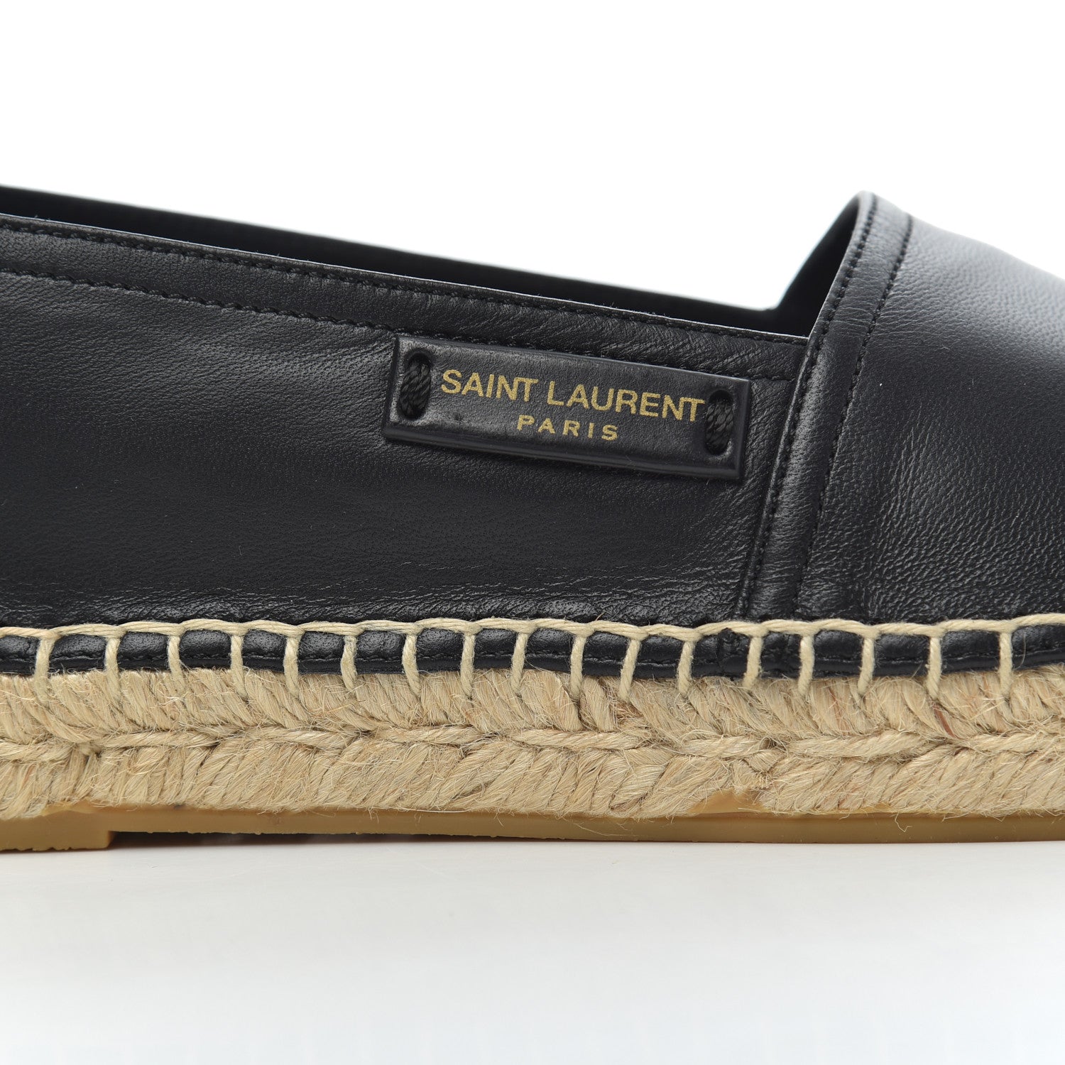Saint Laurent Lambskin Mens Espadrilles 40.5 Black 11 of 16