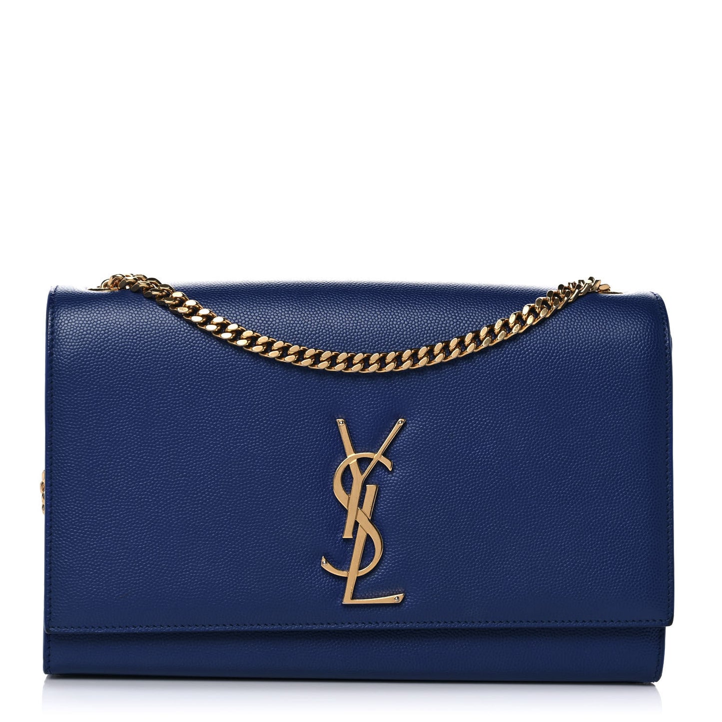 Grain De Poudre Medium Classic Monogram Kate Satchel Flash Blue