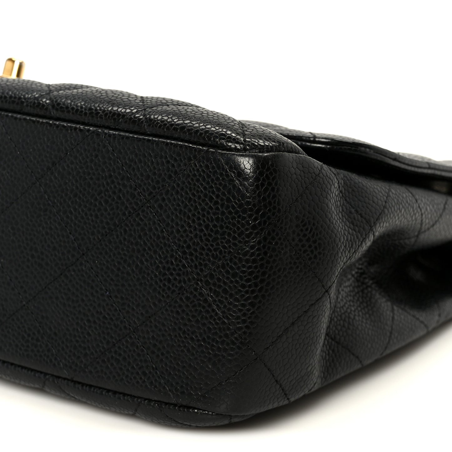 Caviar Quilted Jumbo Single Flap Black