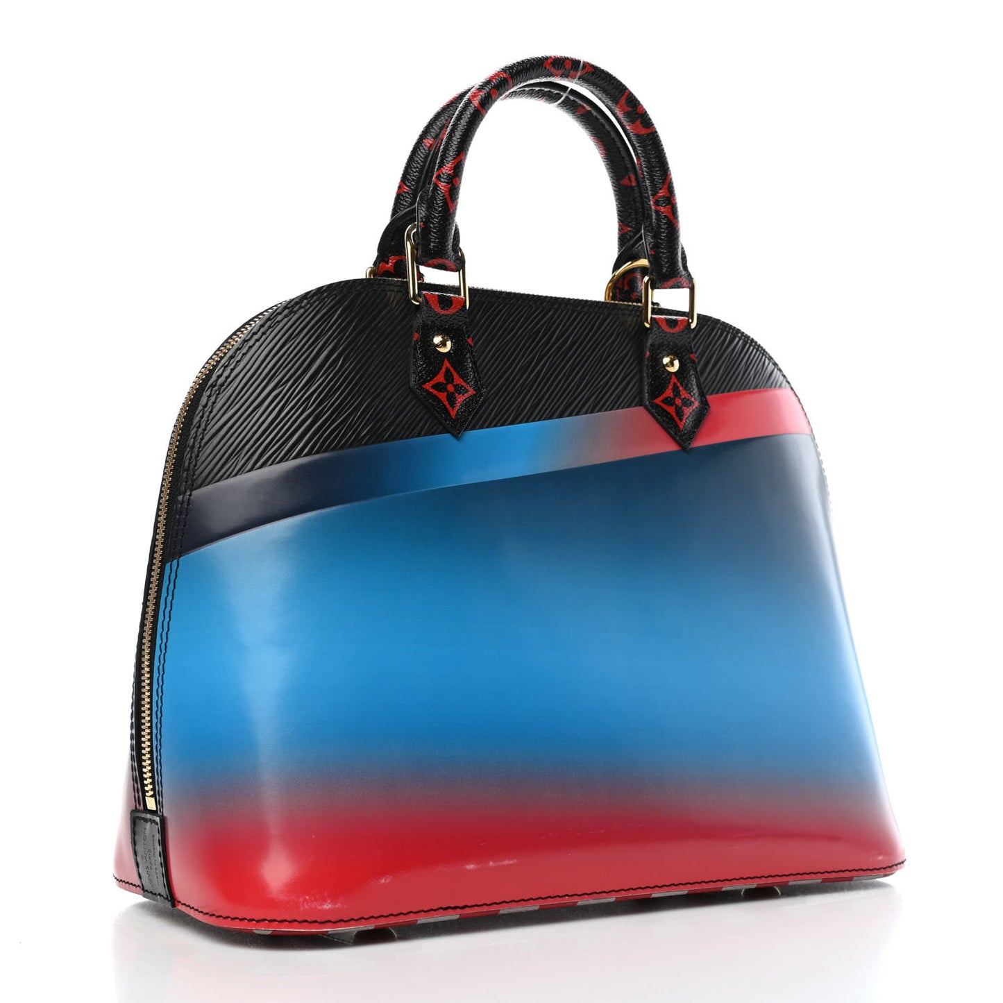 Epi Damier Race Alma PM Black Rouge