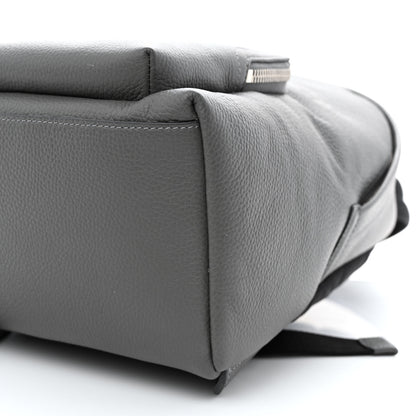 Burberry Calfskin Logo Embossed Backpack Charcoal Grey 12 of 12