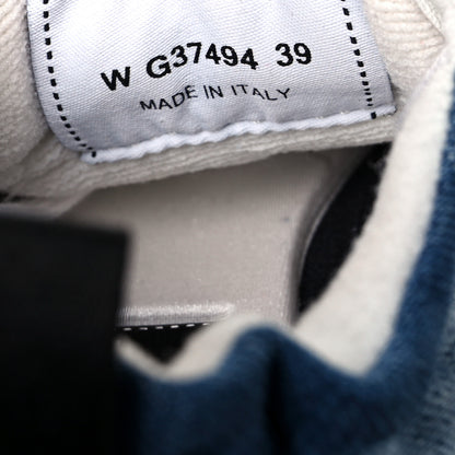 Chanel Denim Suede Calfskin Womens CC Sneakers 39 Dark Blue White Black 15 of 18