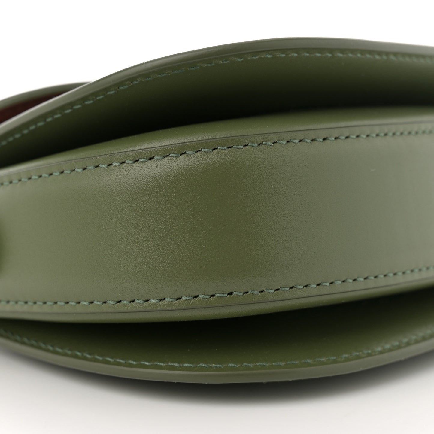 Smooth Calfskin Mini Ghiera Bag Dark Lichen Green Kummel