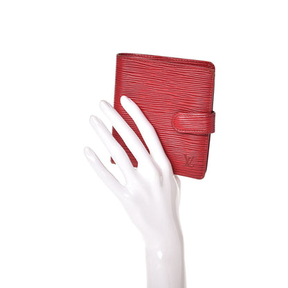 Louis Vuitton Epi Porte Billets Compact Wallet Red 2 of 16