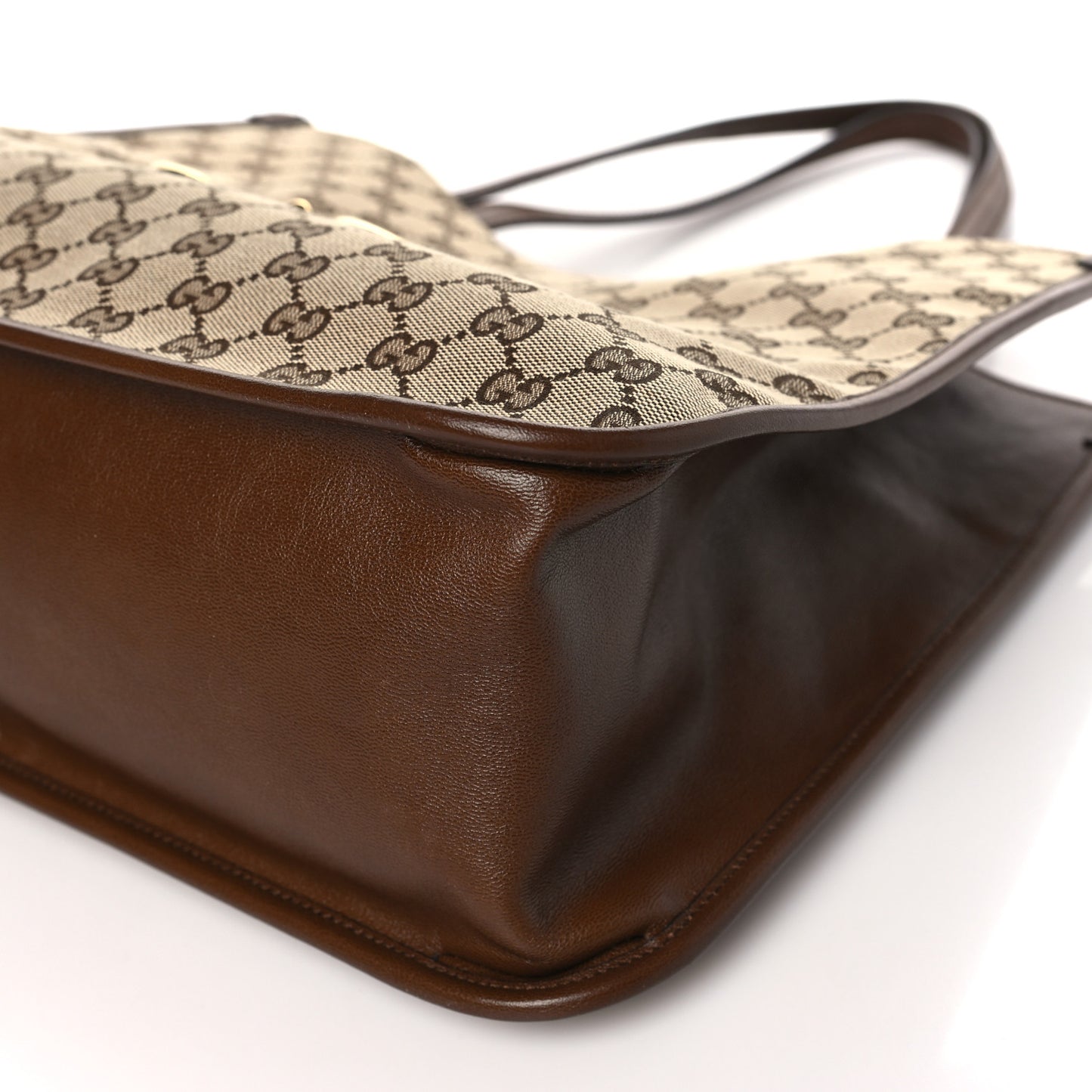 Monogram Horsebit 1955 Tote Bag Beige Brown Sugar