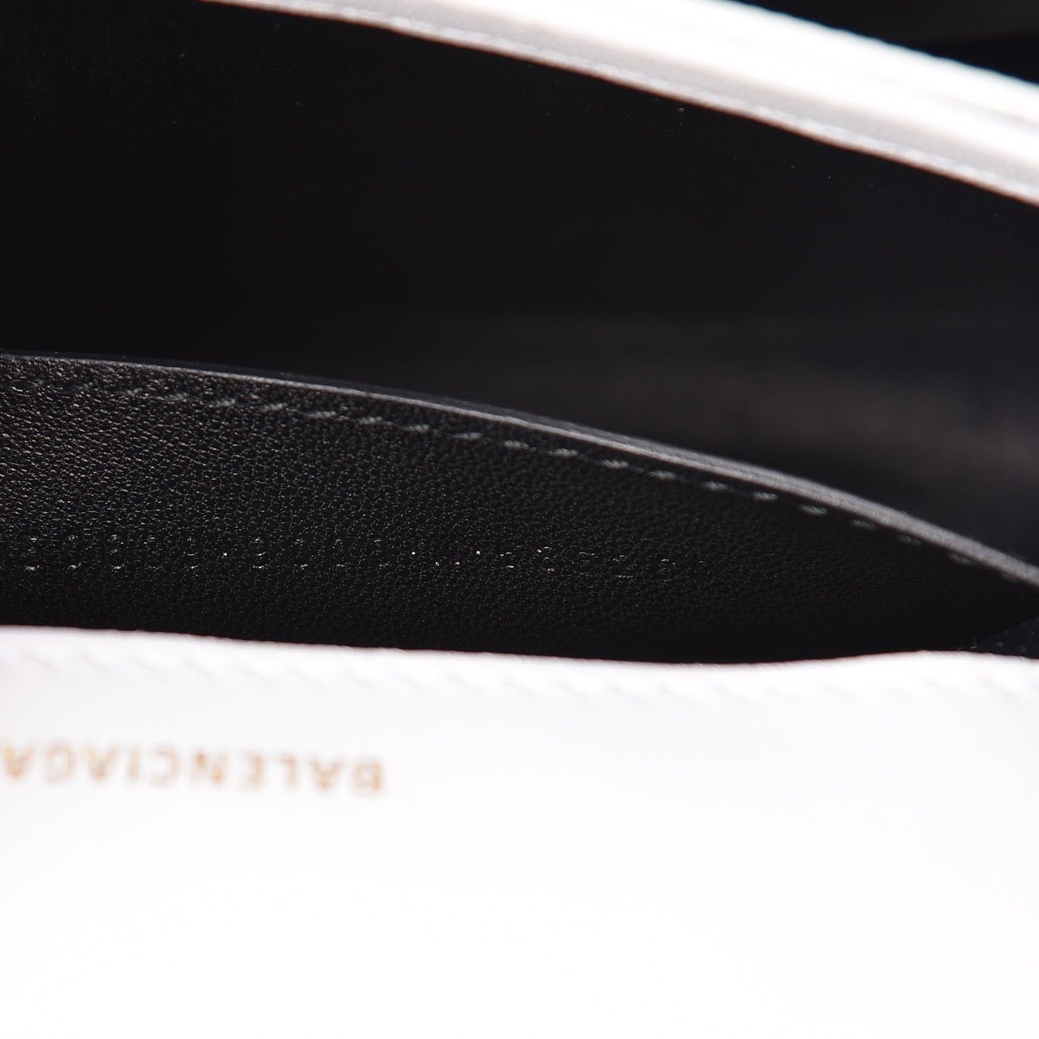 Balenciaga Grained Calfskin Logo Print Ville Day Bag XS White 10 of 18