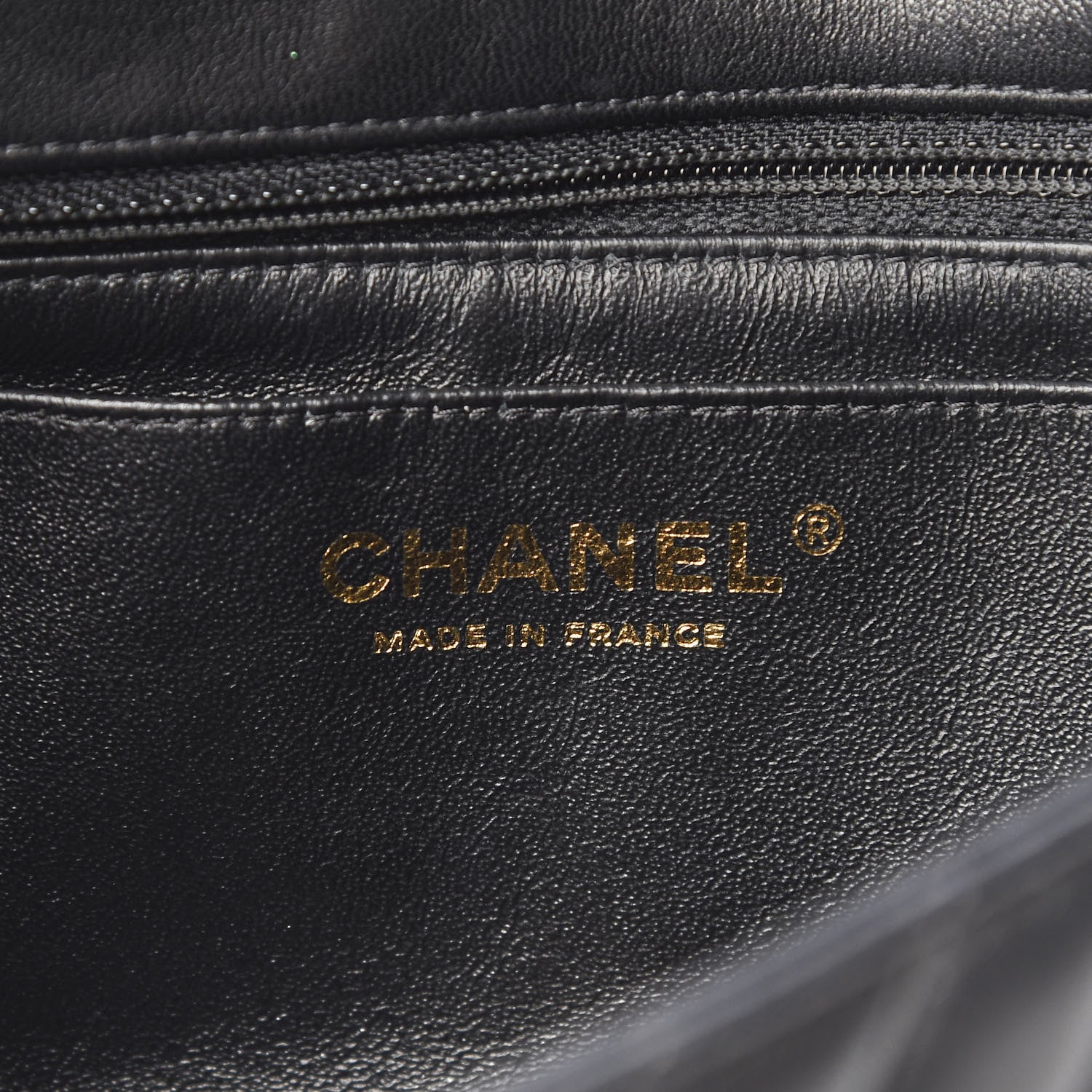 Chanel Lambskin Chevron Quilted Mini Rectangular Flap Black 6 of 13