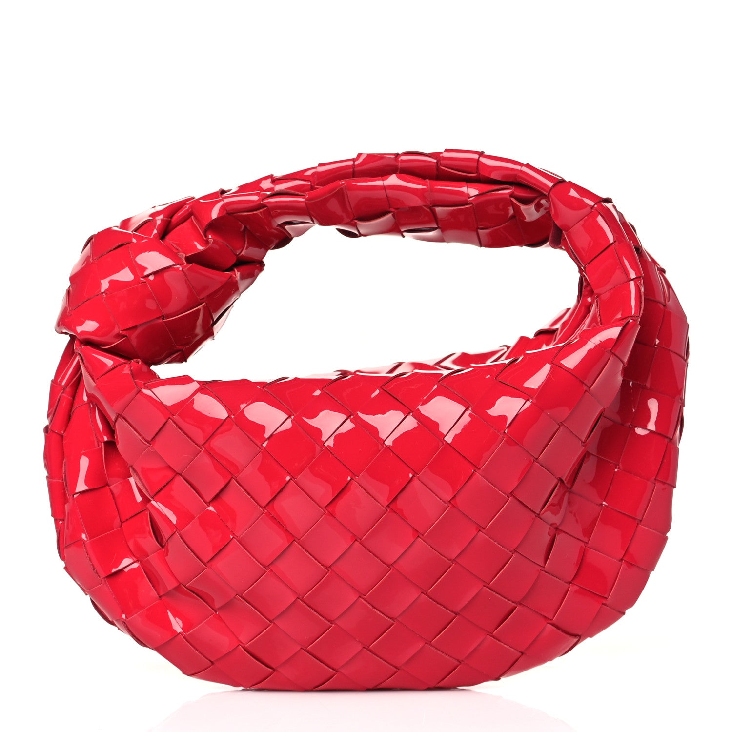 Bottega Veneta Patent Nappa Intrecciato Mini Jodie Candy Stripe 1 of 11