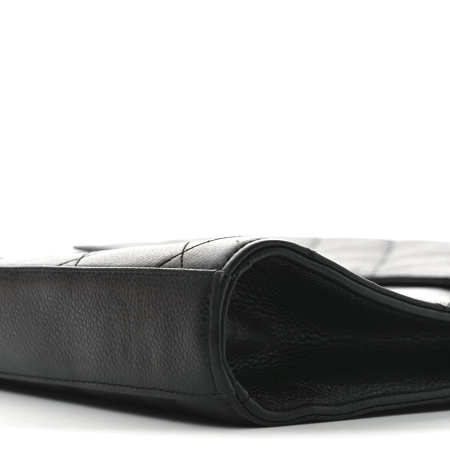 Caviar Quilted Briefcase Laptop Bag Black