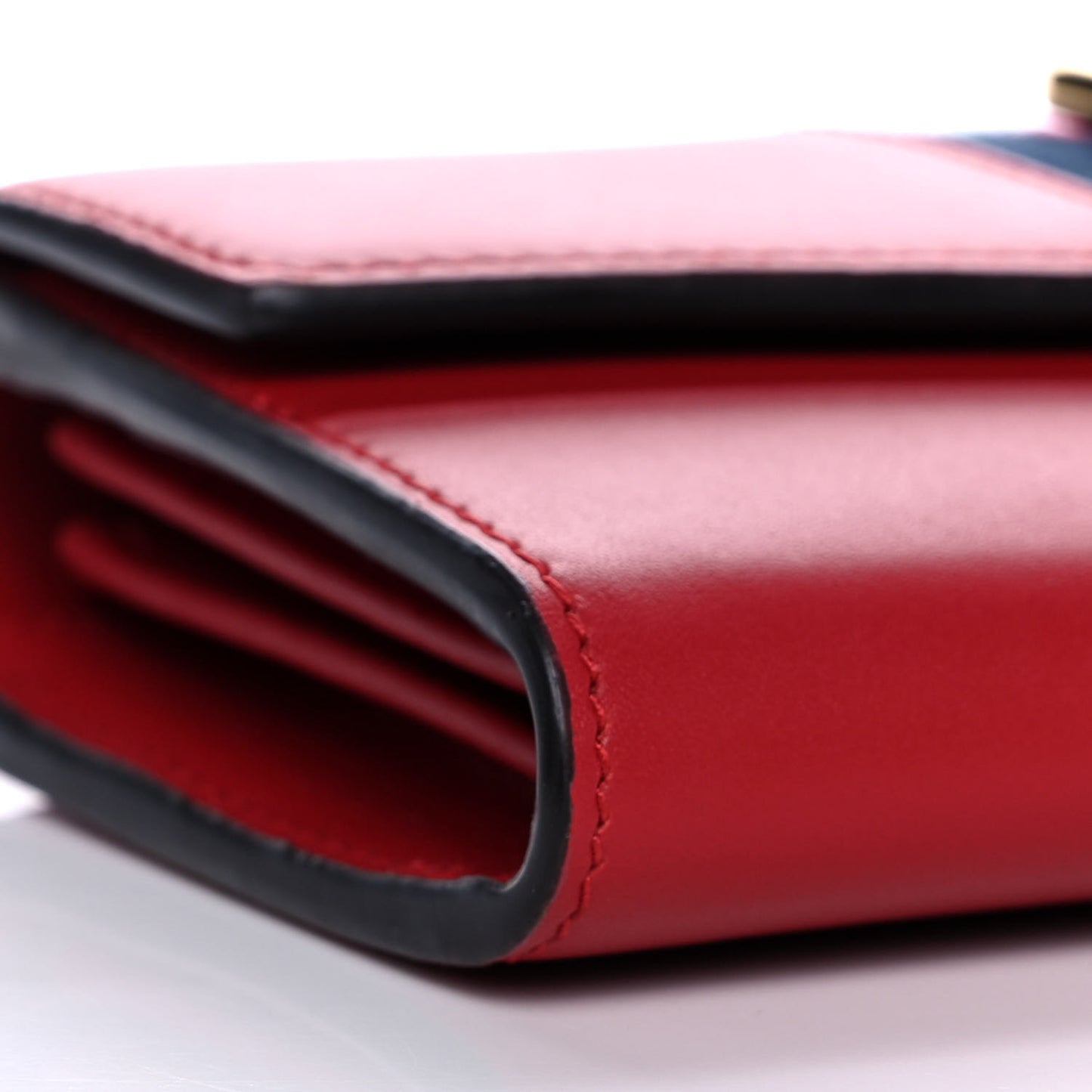 Calfskin Sylvie Continental Wallet Hibiscus Red