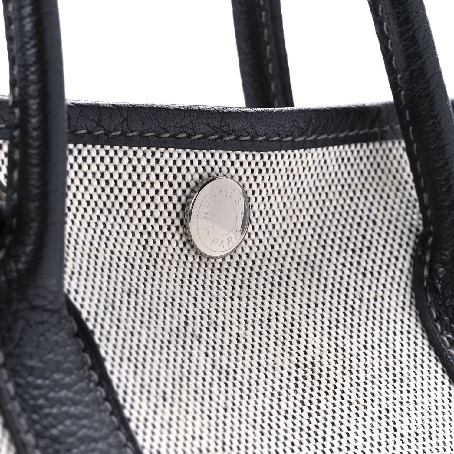 Hermes Twill D H Negonda Garden Party 30 TPM Ecru Black 7 of 9