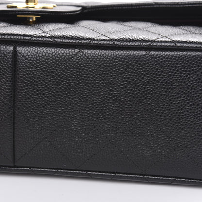Chanel Caviar Quilted Jumbo Double Flap Black 10 of 12