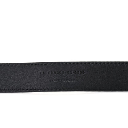 Saint Laurent Calfskin Snakeskin Embossed Love Heart Belt Bag 90 36 Black 5 of 5