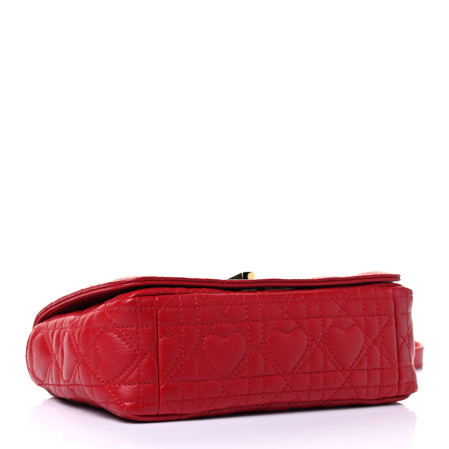 Christian Dior Calfskin Cannage Dioramour Small Caro Bag Bright Red 6 of 8