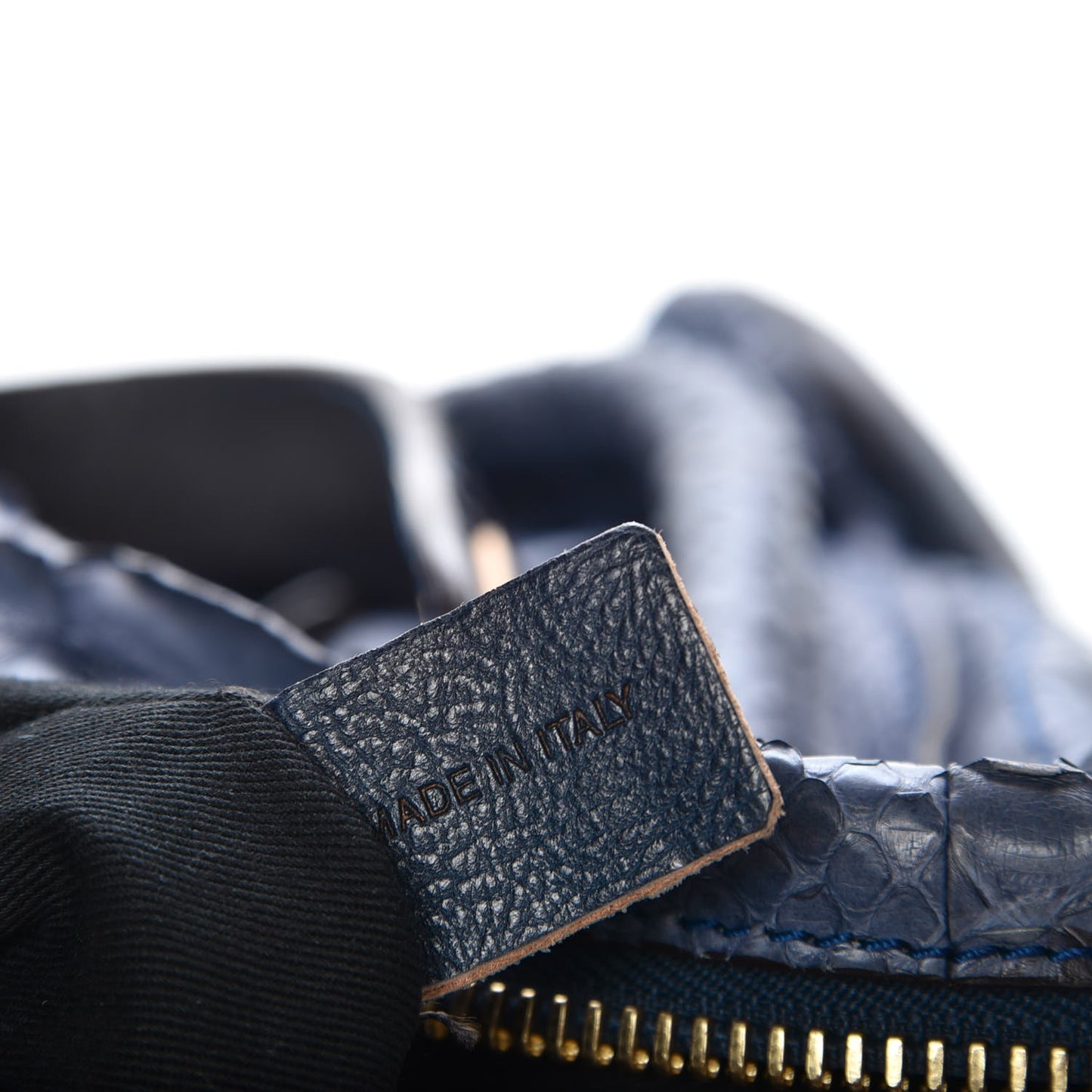 Python Calfskin Medium Paraty Blue Nuit