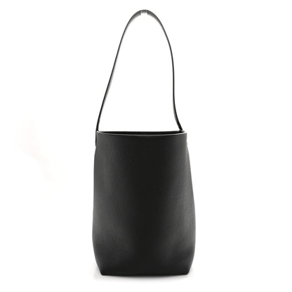 The Row Grained Calfskin Medium N/S Park Black 1 of 10
