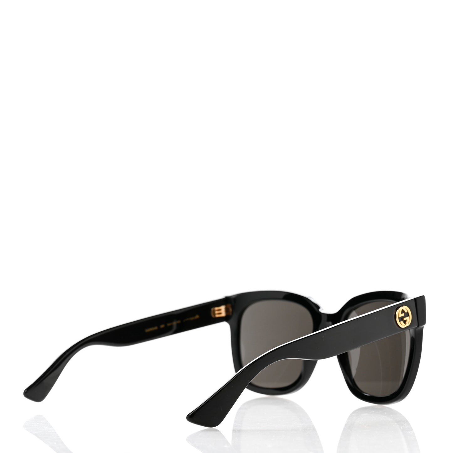 Acetate Square Frame Sunglasses GG0034S Black
