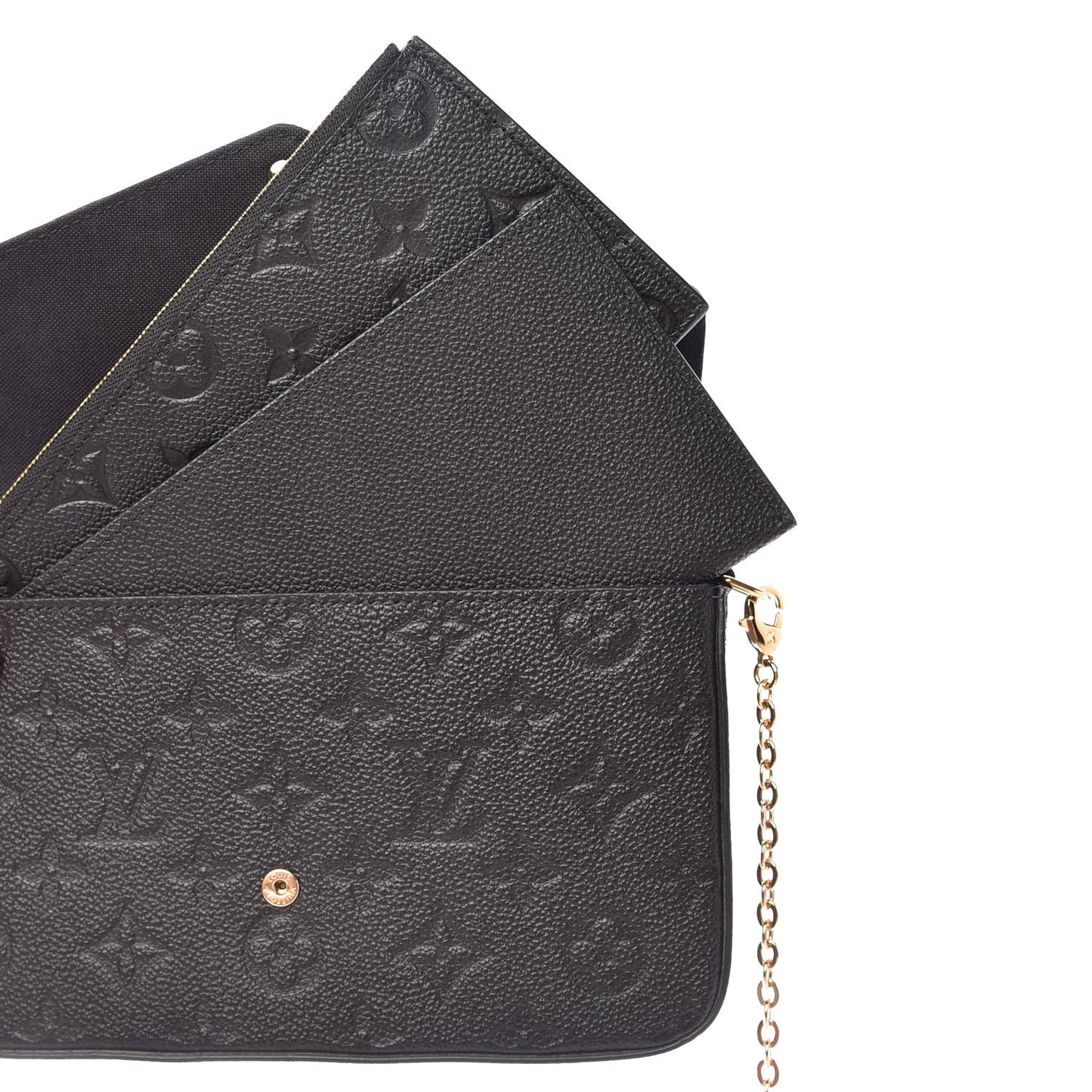 Empreinte Pochette Felicie Chain Wallet Black