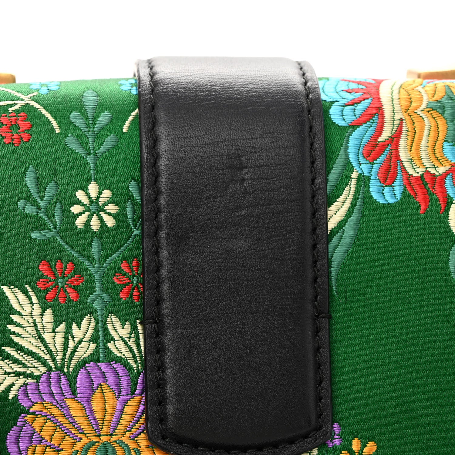 Gucci Jacquard Bamboo Web Floral Medium Dionysus Top Handle Bag Green Red 11 of 11