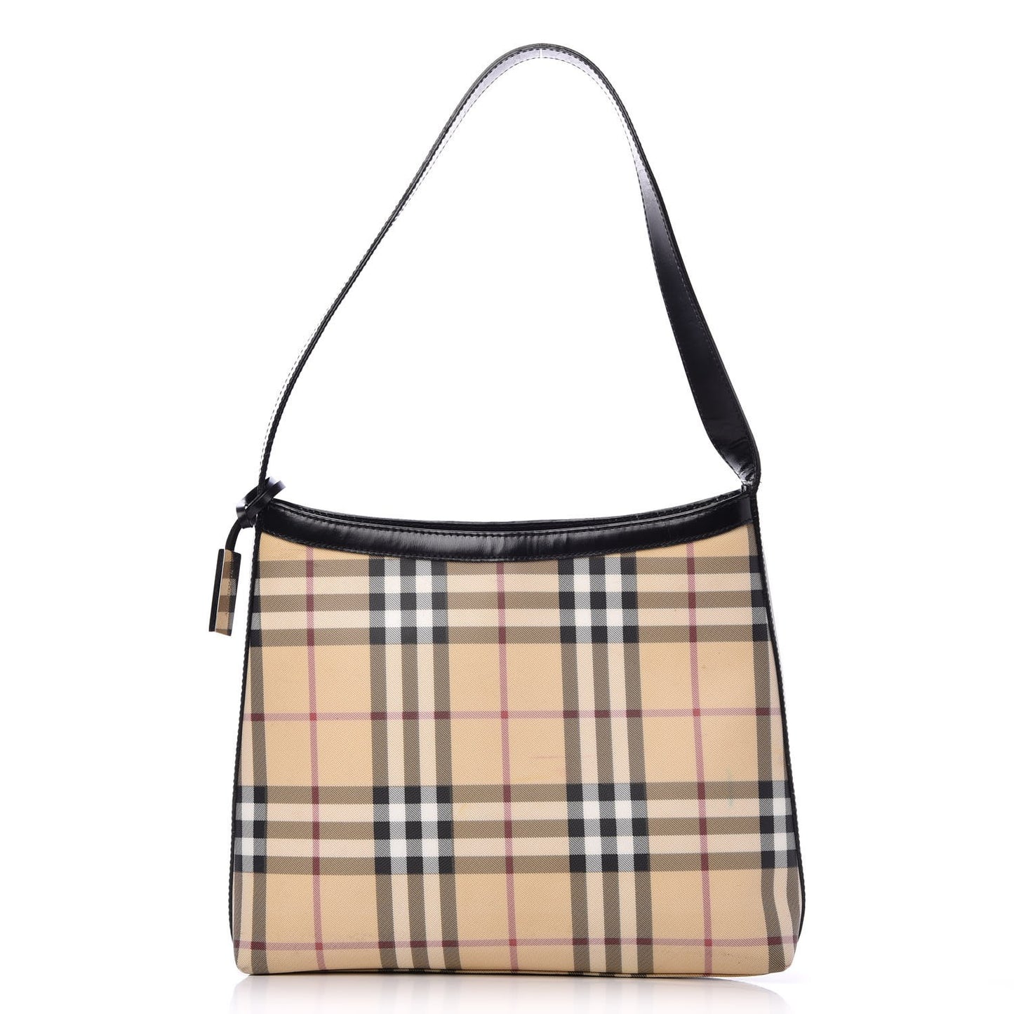 House Check Medium Tote Black
